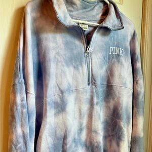 Pink by Victoria Secret over sized half zip
